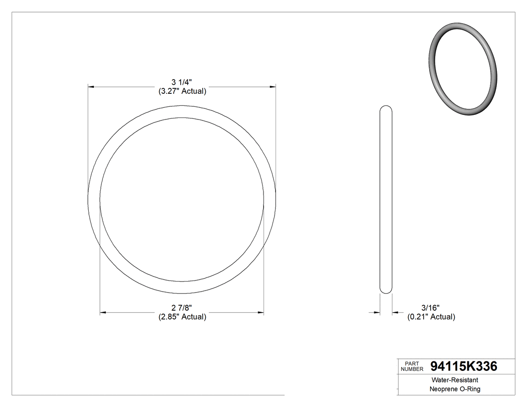 Technical drawing - 94115K336